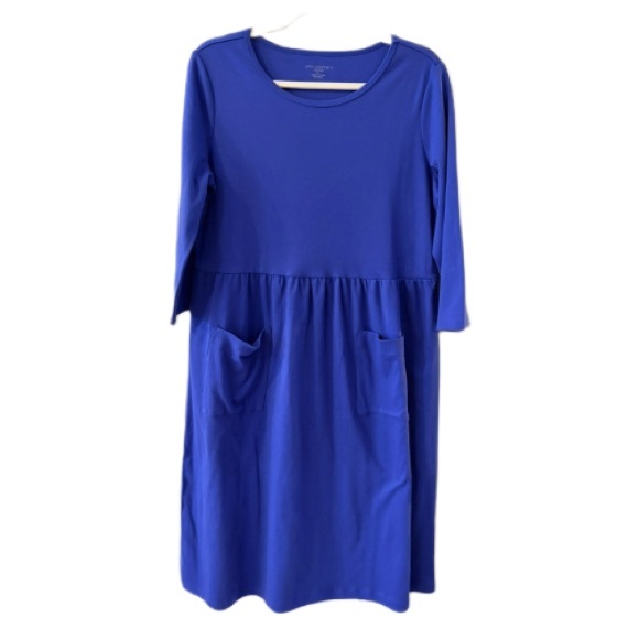 Appleseed's Dresses & Skirts - Appleseed’s deep sky blue midi dress with pockets 100% cotton size PL
